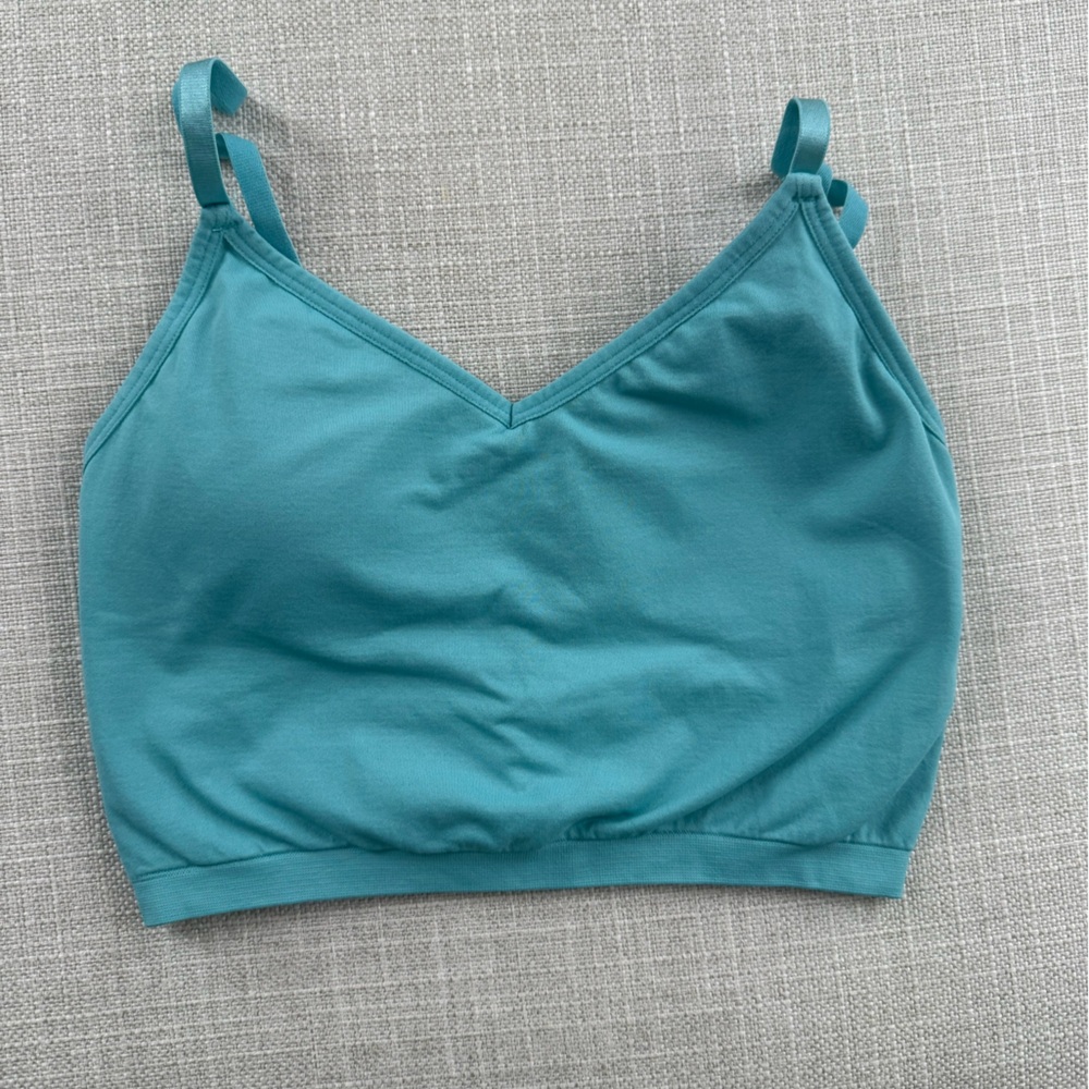 Fabletics Teal Sports Bra